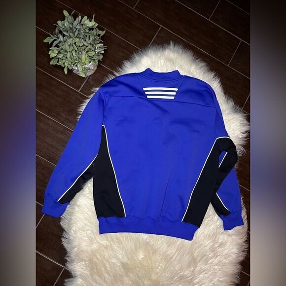 Adidas 3 stripes Purple sweatshirt sz small - Picture 2 of 7